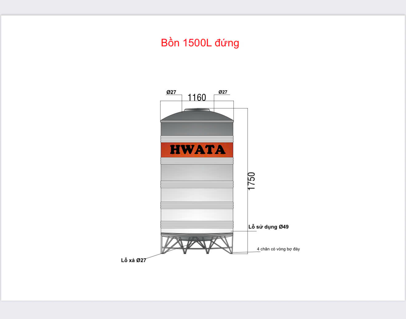 ban ve bon nuoc inox hwata 1500l dung